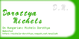 dorottya michels business card